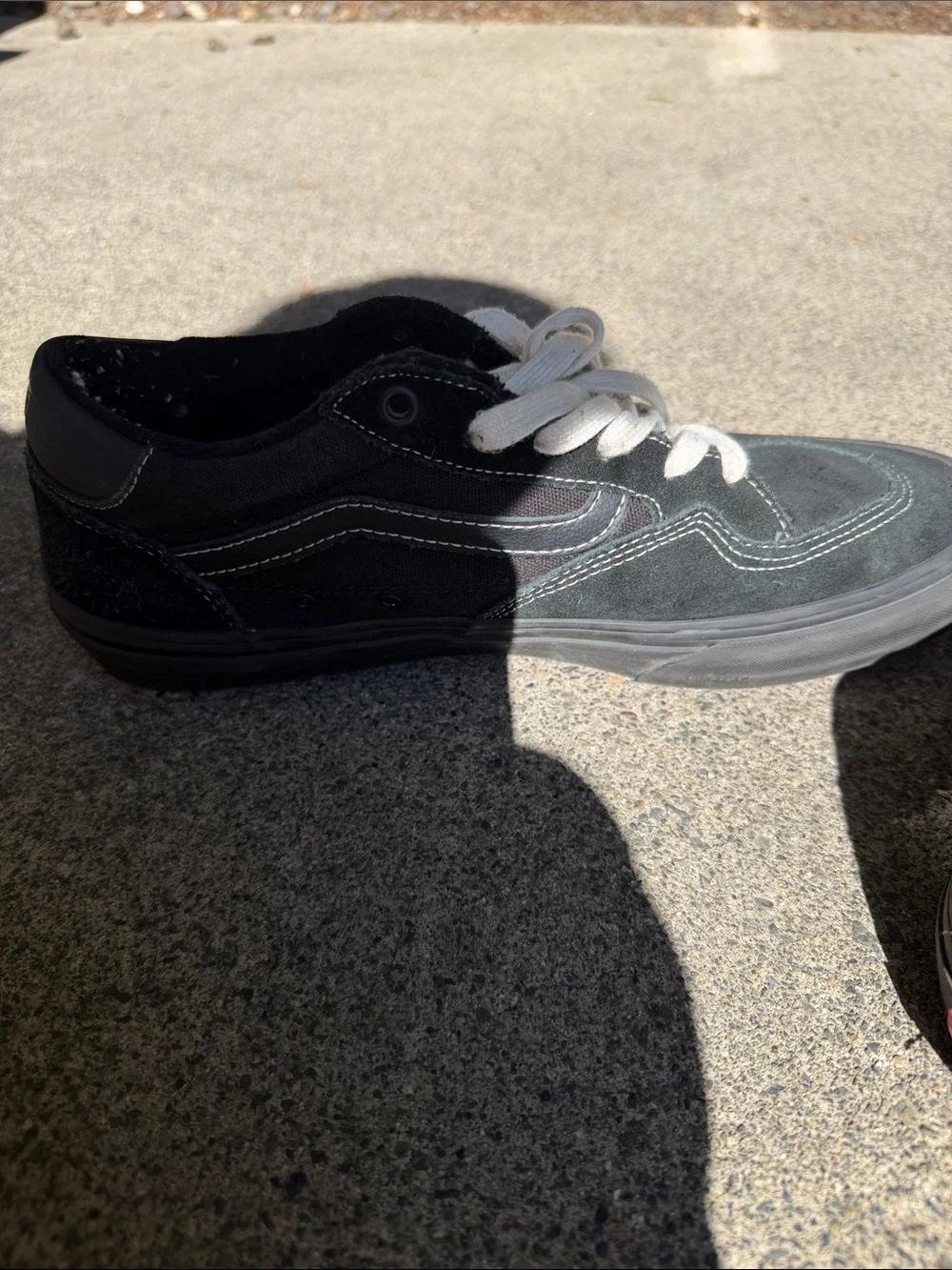 Men's Black Vans Canvas Lace-Up Sneakers
